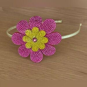 NEW BARI LYNN Girls Rhinestone Flower Headband